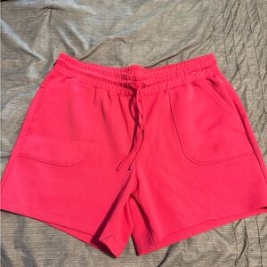 Women's Pink Drawstring Shorts